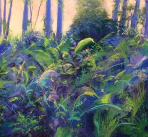 Deborah Greco, Where The Wild Weeds Grow, 18x18, Pastel, $900