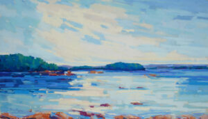 Diana Rogers, Afternoon In Blue On The Bay,pastel, 11x19, $575