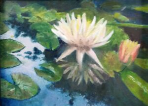 Nile Barrett, The Pond Lily, Oil, 8x10, $150