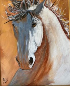 Paula Lee, Dream Of A White Horse, Acrylic, 16x20, $300