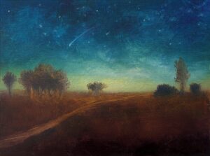 Deborah Greco, Millet's Nocturne, Oil, 6x8, $125