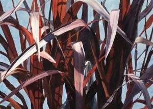 Joan McPherson, October Grass, watercolor, 31.5 x 37, $2200