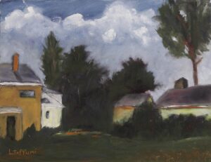 Lou Paffumi, Morning At Stone Acre Farms, Oil, 11x14, $485