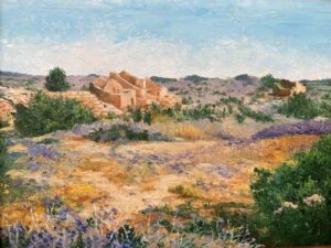 Phyllis Bevington, Anasazi Ruins, Oil, 14x11, $500