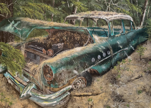 Greg Murry, Green Monster, Acrylic, 18x24, $1245
