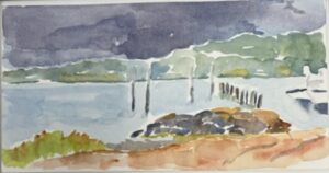 Jane Braselton, Harbor View, Watercolor, 14x10, $275jpg