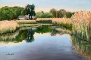 Lorraine Yurkewicz Duck River Reflection Oil 12x18 650