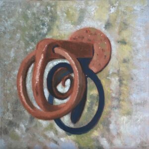 Diane Chandler, Circles, Oil, 6x6, $160