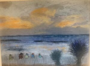 Jim Durkin, Beautiful Sunset, Pastel, 11x14, $200