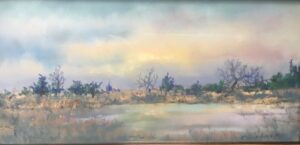 Karen Wiesner, Winter Sky, Pastel, 5 X 10, $250