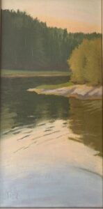 RobinHammeal Urban, Late Day Tranquility, Oil 12 X 6, $285