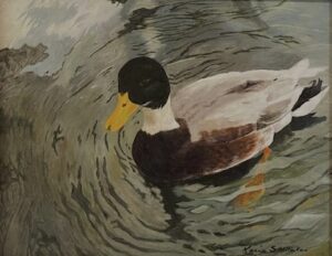 Karin Smithken Lindsay, Oxford Duck, Oil, 16x20