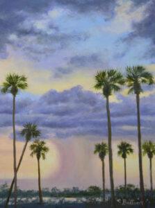 Linda DeStefanis, Mauve Rain, Oil, 9x12, $625