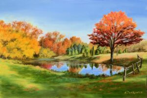 Lorraine Yurkewicz, Autumn, Glory, Oil, 12x18, $675