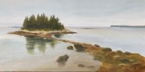 Robin Hammeal Urban, Only At Low Tide II, Oil, 8 X 16, $380