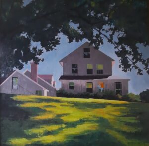 Sandra Kensler, Connecticut Farm, 20x20, Acrylic, $500