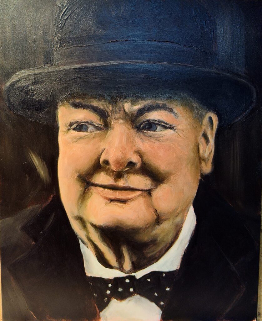 Quintin Cann, Winston Churchill, Oil $650