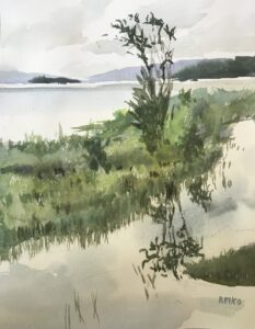 Kaiser Keiko, Adirondacks, Watercolor, 16x12, $350