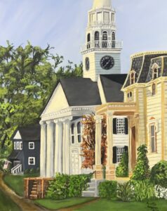 Annette Pompano The Town I Love Acrylic 16x20 800