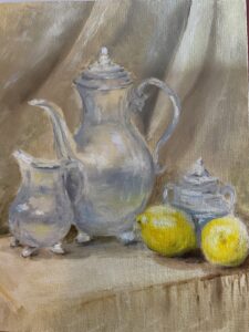 Cynthia Stannard, Tea Time, Oil, 11 X 14, $250.00