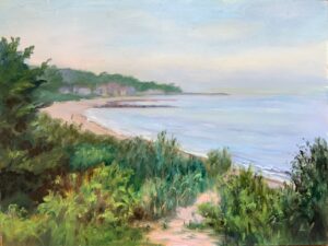 Lorraine Yurkewicz A Walk To The Beach Oil 9x12 375