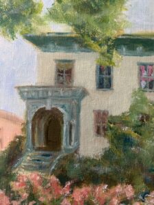 Rosemary Serfilippi. Wooster Square Beauty. Oil. 5 X 7. $125