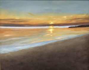 K Smithken Lindsay Seaview Sunset Oil 16x18350