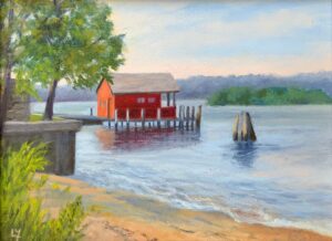 Lorraine Yurkewicz The Old Boathouse Oil 9x12 425