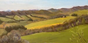 Robin Hammeal Urban View From Umbrian Farmhouse 8 X 16 325