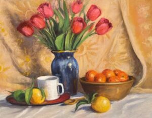 Schirmeier Beverly Spring Tulips S 12x16 725