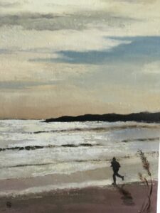 Cheryl Sorensen Beach Runner Oil 11x14 325