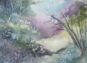 Jeannedtte Delmore, Life Abundant Watercolor 9.5x13 400