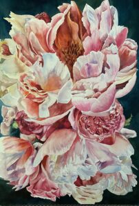 JoAnnaChapin Peonies 21x27 WC 525