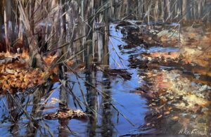 Randie Kahrl, Vertical Woodland, Oil, 16x24, 1200