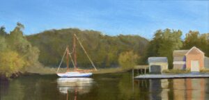Robin Hammeal Urban Peaceful Cove Oil 8 X 16 385