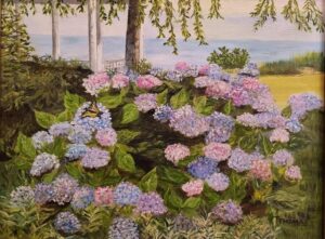 Terry Thomas Heavenly Hydrangeas Oil 14x18 NFS