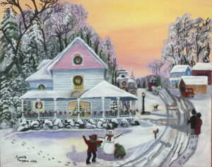 Annette Pompano A Nostalgic Christmas 16x20 Acrylic 400