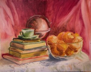 Cynthia Stannard, Reading List,Oil,13 X 16, $300.00