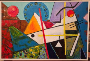 Steffen Cretella Geomtric Fantasy Acrylic 25x36 625.00