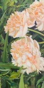 Vickie Williams Passionate About Peonies Oil 24x12, 475