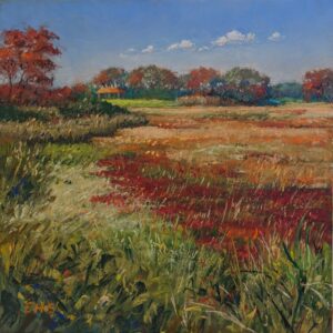 Elizabeth Hundt Scott View From Meigs Point Pastel 15x15 600