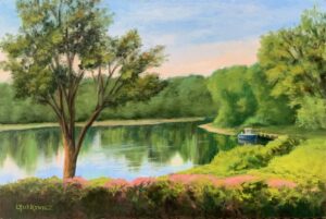 Lorraine Yurkewicz, Stillness At Summer Cove, Oil, 12x18, $750