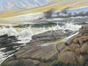 Dietz R On The Rocks Pastel 23x29 1100