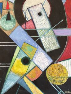 Steffen Cretella, Square Dance, Mixed Media, 27x33, 425