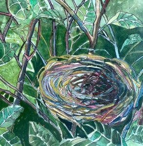 Van Nes Claudia Nest Watercolor 8x8 150