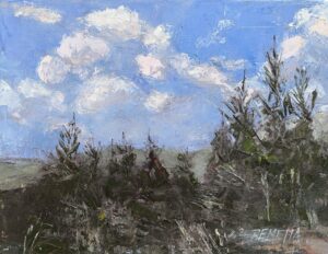 Diane Remetta Quiet Peaks 9 X 12 Oil 200.00