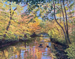 LucretiaBingham Autumn On The 8 Mile River Oil 20x16 500