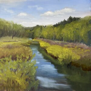 Robin Hammeal Urban Haddam Meadows State Park Oil 17x17 315