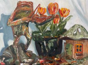 Danielle DiVito Hopperton And The Tulips 9x12 Oil 250