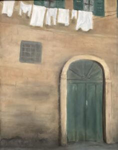 Karin Smithken Lindsay Cortona Wash Day Oil 18x16 300